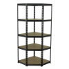 AHProfi Rohový policový regál, 5 polic - 1830 x 730 x 730 mm - AH017