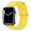 AppleKing silikónový oceánsky remienok pre Apple Watch 42mm / 41mm / 40mm / 38mm - žltý - možnosť vrátiť tovar ZADARMO do 30tich dní