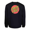 SANTA CRUZ mikina - Classic Dot Chest Crew Black (BLACK1751) veľkosť: S