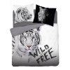 Detexpol obliečky Biely Tiger Wild Free Bavlna 200x220 2x70x80