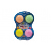 PlayFoam® 4pack trblietavé Modelína/Plastelína guličková 4 farby s trblietkami na karte 19,5x27x3cm