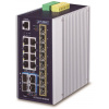 Planet IGS-6325-8T8S4X priemyselný L3 switch, 8x1Gb, 8x2.5Gb SFP + 4x10Gb SFP+, 12-48VDC, -40 ~ 75 ° C, IP30, fanless