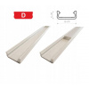 PROFIL PRE LED PÁSKY ALU TYP D NÍZKY 6 mm BIELY 1M