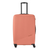 Veľký cestovný kufor na 4 kolieskach škrupinový TSA 100 l Travelite Bali korálová