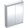 Geberit ONE - Zrkadlová skrinka s LED osvetlením, 750x900x150 mm, 2 dvierka, hliník 505.812.00.1