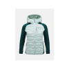Peak Performance W Helium Down Hybrid Hood Zelená páperová bunda XS