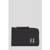 PÚZDRO NA PLATOBNÉ KARTY KARL LAGERFELD K/PLAK ZIP CARD HOLDER BLACK
