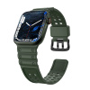 Beweare Silikónový remienok Triple Protection pre Apple Watch 8 / 7 / 6 / 5 / 4 / 3 / 2 / SE (41/40/38 mm) - zelený