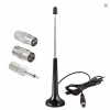 Teleskopická anténa DAB+ FM 75 Ohmov + 3 adaptéry