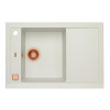 Alveus FORMIC 30 kuchynský granitový drez so sifónom 76x50 White+prepad copper 1128396+copper