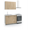 VerDesign, FORESTA malá kuchynská linka 100, dub Sonoma/betón LTD