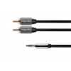 Kábel Audio Kruger&Matz KM0309 Jack 3.5-Cinch 2RCA 1m