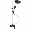 AQUARISTO STYLE Sprchový set: batéria DAKOTA BLACK + tyč TEVERE BLACK, príslušenstvo