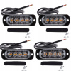 4x VÝSTRAŽNÉ SVIETIDLÁ STROBOSKOP POMOC ODŤAHOVKA LED 12/24V