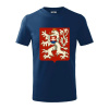 Znak ČSR - Československá republika (1948–1960) - Tričko detské bavlnené - 134 cm/8 rokov ( Polnočná modrá )