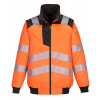 PORTWEST HI-VIS PILOT PW302 / Reflexná vodeodolná bunda 3v1 - HV oranžová/čierna M