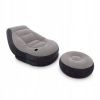 Jeden matrac Intex 130 x 99 x 76 cm odtiene šedej (Nafukovacia stolička pohovka s Footrest 1 Osoba Intex 6)