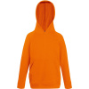 Fruit of the Loom Mikina Kids Lightweight Hooded Sweat s kapucí, dětská COT-162009235t1 Oranžová 12-13