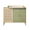 CLK Kombinovaná komoda s prebaľovacím pultom Habitat-dub/zelená