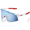 100% Speedcraft - Totalenergies Team Matte White / Metallic Blue - Hiper Blue Multilayer Mirror Lens uni