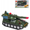 Tank plastový s efekty na setrvačník na baterie Světlo Zvuk v krabici 3 barvy