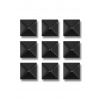 Gravity Pyramid Studs Black