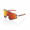 Okuliare 100% Glendale Soft Tact Grey Camo - HiPER Red Multilayer Mirror Lens