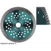 EXTOL INDUSTRIAL 8703052 kotouč diamantový řezný, turbo Fast Cut, suché i mokré řezání, O 125x22,2x2mm