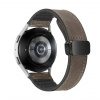 Enem Kožený RUBBER rýchloupínací remienok 20mm - Dark Brown IR-AWGW-0440