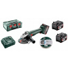 Uhlová brúska Metabo W 18 L 9-125 Quick + 2xAku 5,2Ah + metaBOX 165 L