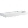 Geberit Citterio - Dvojumývadlo 1200x500 mm, 2 otvory na batérie, bez prepadu, s KeraTect, biela 500.553.01.1