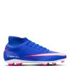 Nike Mercurial Superfly 10 Club Adults Firm Ground Football Boots Blue/Wht/Pink 7.5 (42)