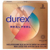 Durex Real Feel nelatexový kondóm pre prirodzený pocit kože na kožu, nominálna šírka: 56 mm 3 kusy