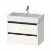 Duravit Ketho.2 Umývadlová skrinka, 55x78x46 cm, 2 zásuvky, lesklá biela K25277022220000