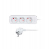 Solight prodlužovací přívod 3m, 3 zásuvky, 16A/3680W, PVC, bílý (PP03X)