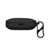 kwmobile silikonový obal na nabíjecí pouzdro sluchátek pro Xiaomi Redmi Buds 5 s ochranným držákem a karabinou, černá (kwmobile Cover for Xiaomi Redmi Buds 5 Case - Silicone Cover for Earbuds Charging
