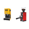 Gaggia Classic E24, yellow + Eureka Mignon Libra 65 All Purpose, CR ferrari red