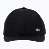 Alpha Industries pánska baseballová čiapka Metal Label black/shiny gold