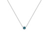 Eppi Minimalistický náhrdelník s modrým diamantom Vieny N36760