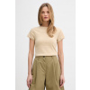 Tommy Hilfiger basic tričko dámske bavlnené WW0WW48702 béžová L