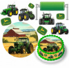 DIGITÁLNA TLAČ Jedlý obrázok na tortu JOHN DEERE Traktory Farmár + POSTAVY + TEXT