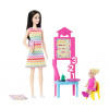 Barbie Povolání Učitelka s černými vlasy