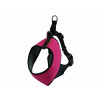 Bezpečnostný postroj do auta, M, 44-60cm, pre malé a stredné plemená psov, neoprén, fuchsia