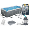 Obdĺžnikový rámový bazén Bestway 412 x 201 cm (Rámový záhradný bazén 412x201x122 s pieskovým čerpadlom Bestway 56457 NEW2025)