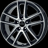 ANZIO SPLIT diamant-schwarz frontpoliert 4x108 R16,0 6J ET23