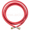 hadice červená HP 2,5 m pro plnící stanice R134a VALEO/SPX/BOSCH (plnička 1/2 ACME, rychlospojka M14x1,5) AC 5248A