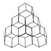 Compactor Hexagon Stojan na víno pro 6 lahví matná ocel RAN8663