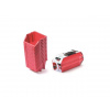 Prosperplast Set úložných boxů 16ks BINEER SHORT SET 234x77x92 červený