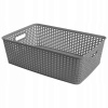 Kôš, košík - Univerzálny ratanový košík v odtieňoch šedej (Rattan Basket Praktický Capri Gray 12 L)