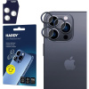 3mk Hardy Lens Protection Pre sklá na fotoaparát pre Apple iPhone 16 Pro /16 Pro Max Black 5903108588713